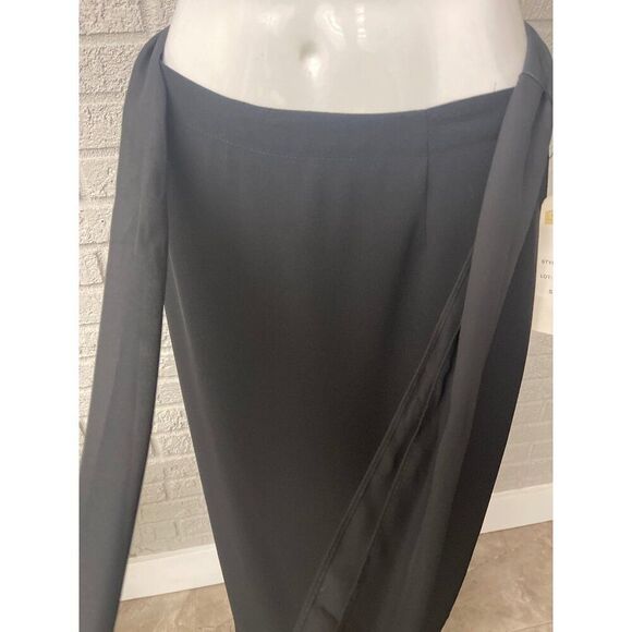 Michele Women Black Belted Maxi Skirt Size 10 NWT - Picture 5 of 7